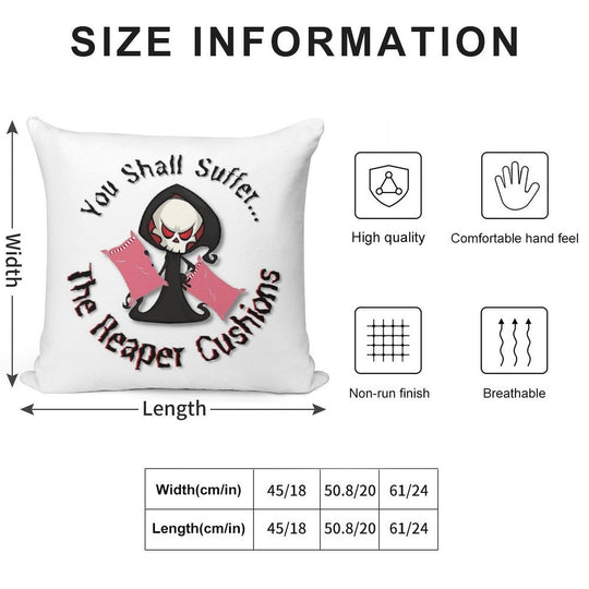 The Reaper Cushions Soft Durable Construction Throw Pillow