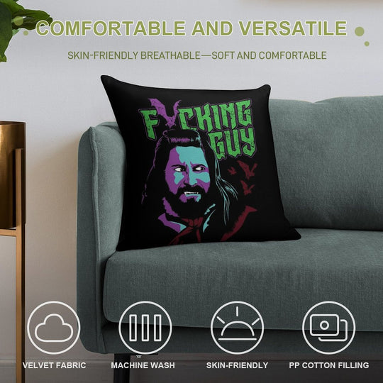 Fricking Guy Soft Gift Ready Throw Pillow