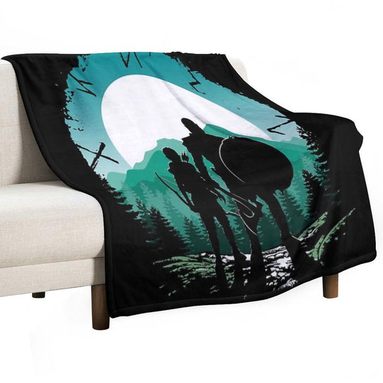 Kratos And Son Velvety-soft Throw Blanket