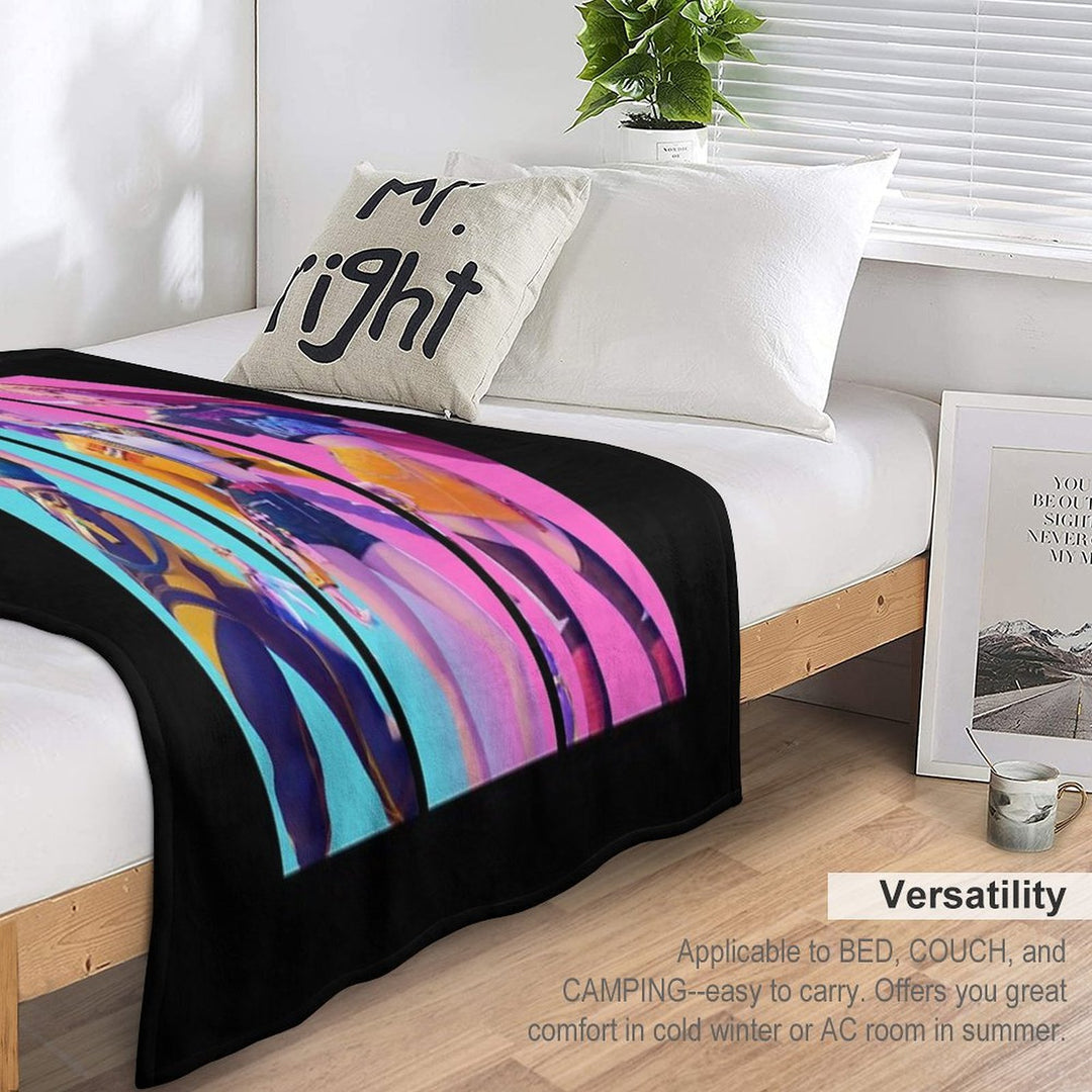 Huntrix - Kpop Demon Hunter Velvety-soft Throw Blanket