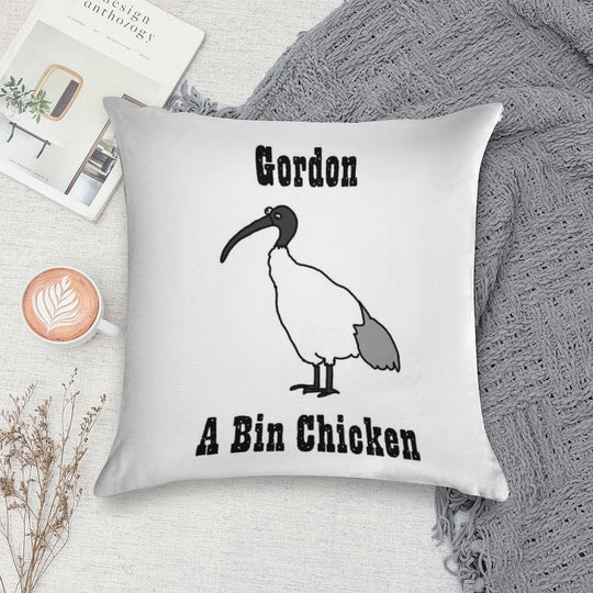Gordon - A Bin Chicken Soft Gift Ready Throw Pillow