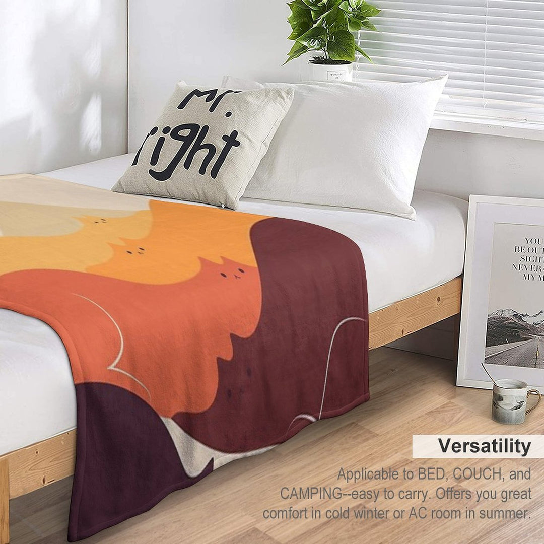 Cat Landscape 87 Eco-conscious Throw Blanket