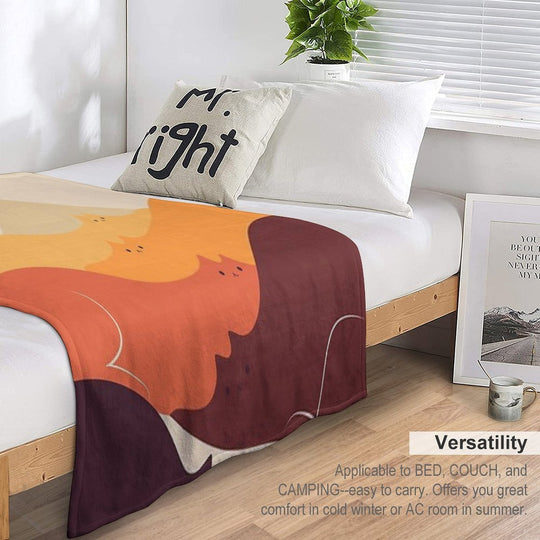 Cat Landscape 87 Eco-conscious Throw Blanket