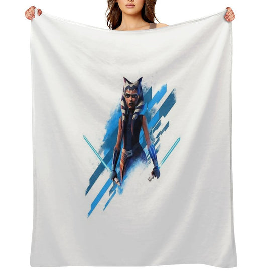 Ahsoka Tano Wrinkle-free Throw Blanket
