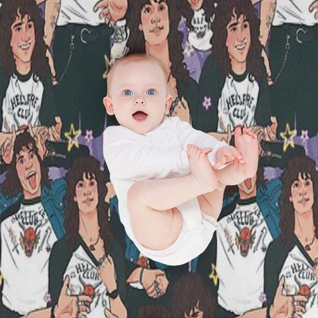 Eddie Munson - AOP Sustainable Throw Blanket