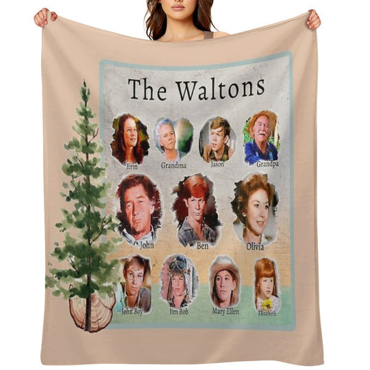 The Waltons TV Show Wrinkle-free Throw Blanket