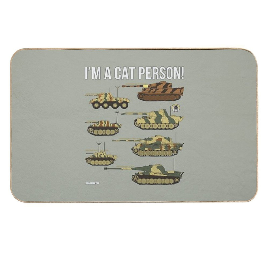 Im A Cat Person (7 German Cats)  High-Traffic Bath Mat