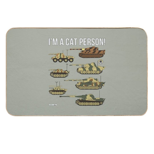 Im A Cat Person (7 German Cats)  High-Traffic Bath Mat