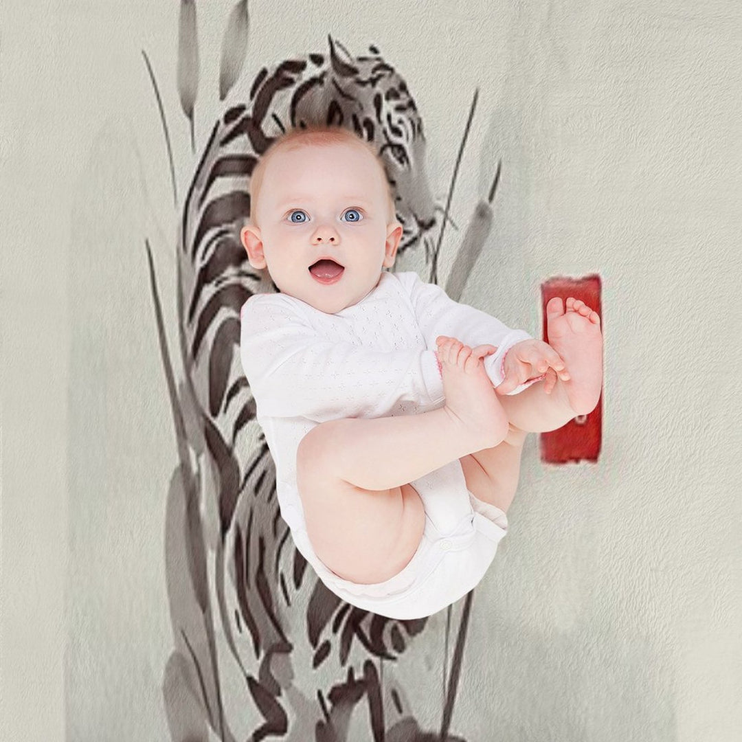 The Old Age Japanese Tiger Gift-ready Throw Blanket