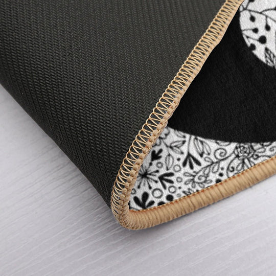 Floral YinYang  Multi-Purpose Bath Mat