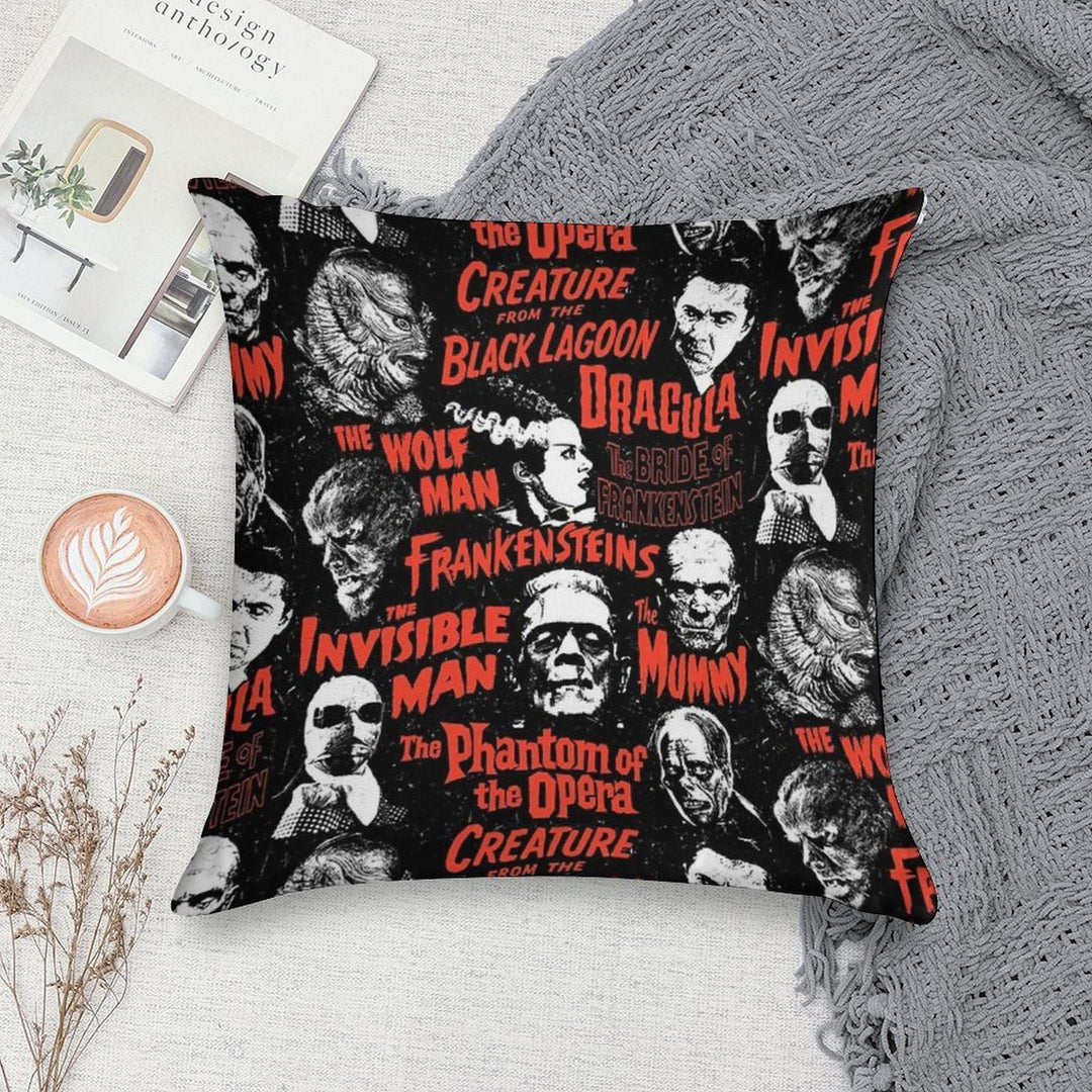 MONSTER TITLES Soft Anti-Pilling Throw Pillow