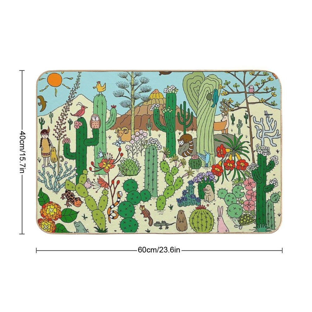 Arizona Desert Museum  Repositionable Bath Mat