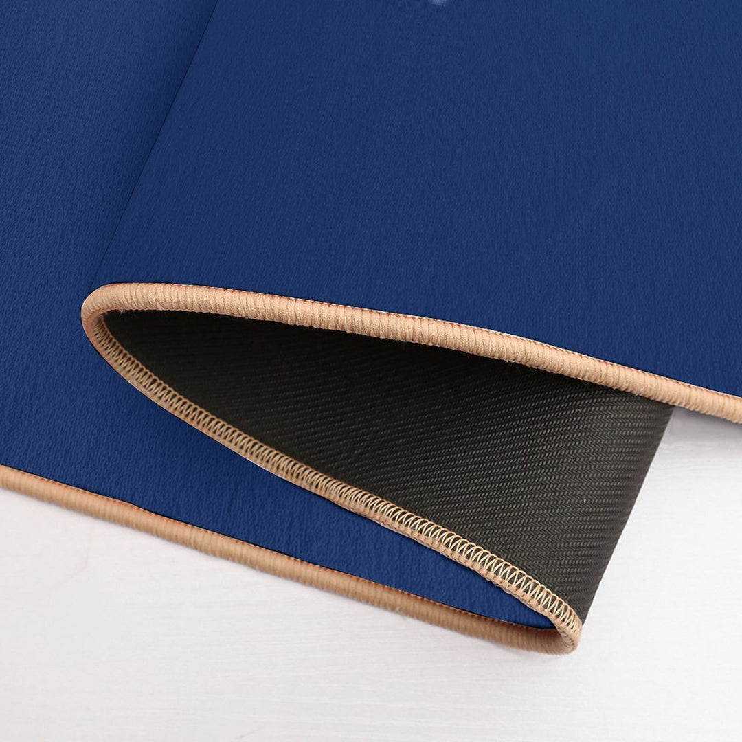 Blue Cat And Music Mandala on Blue  Pet-Safe Bath Mat