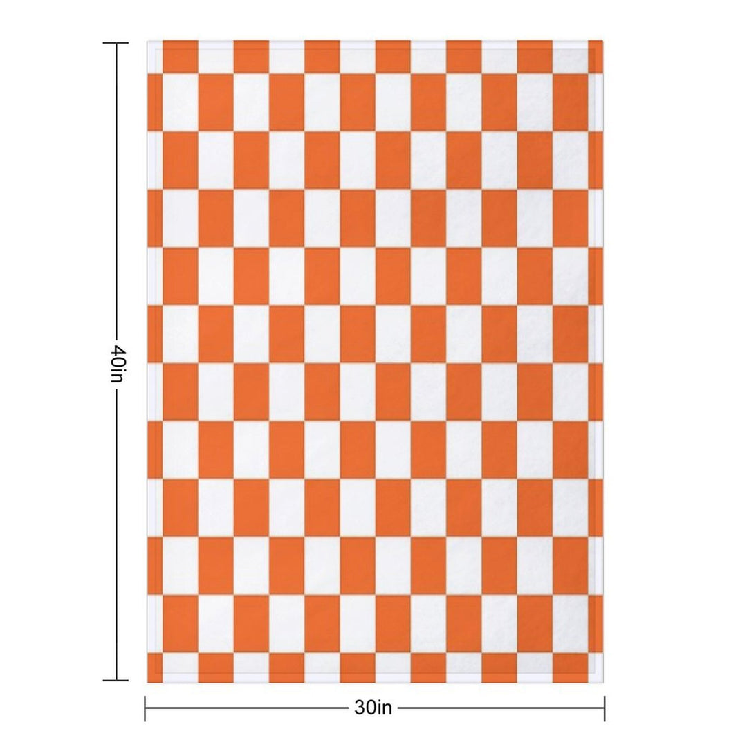 Tennessee Orange And White Checkerboard Durable Throw Blanket