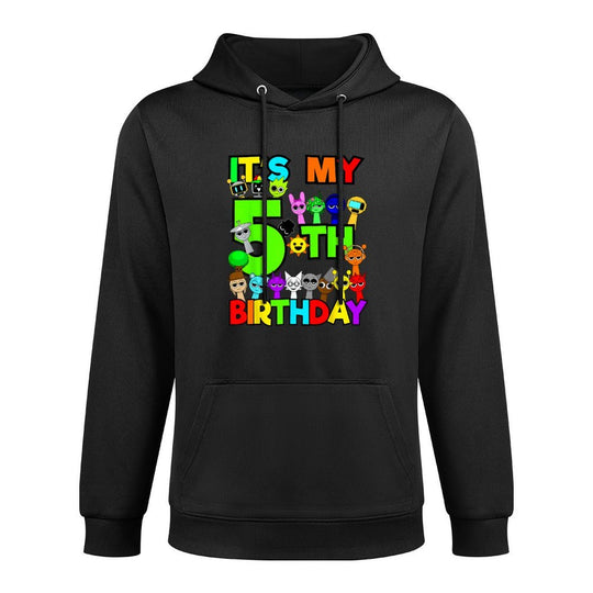Birthday Sprunki Party Decorations 5 Year Old Girls Boys Versatile Streetwear Hoodie