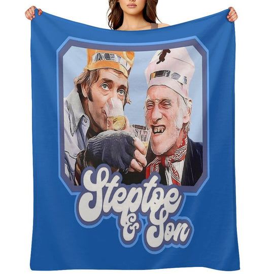 Steptoe And Son Vintage 70s British Television Sitcom Quick-dry Throw Blanket