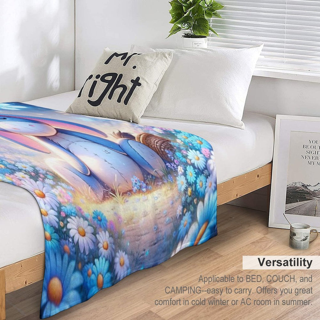 Adorable Eeyore Design Durable Throw Blanket