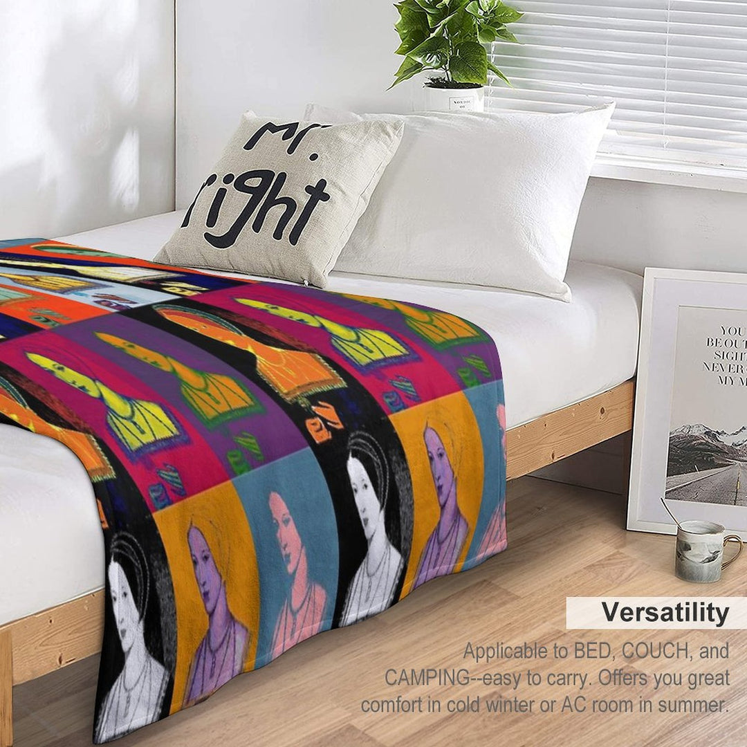 Anne Boleyn Pop Collection Premium Throw Blanket
