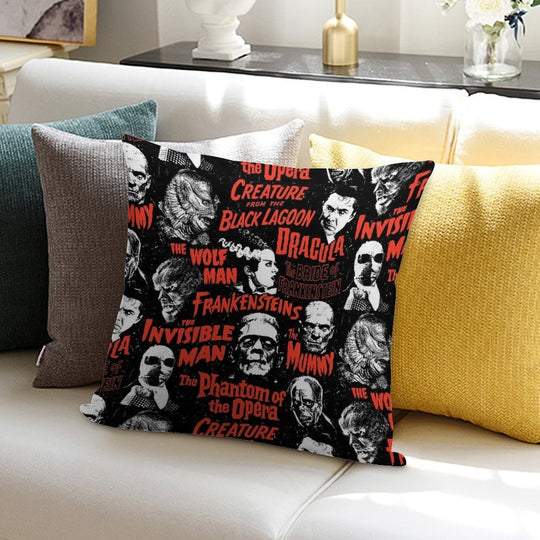 MONSTER TITLES Soft Anti-Pilling Throw Pillow