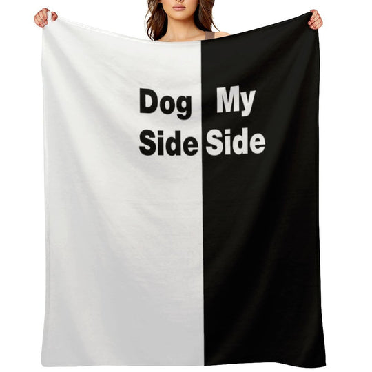 Dog Side My Side Anti-pilling Throw Blanket