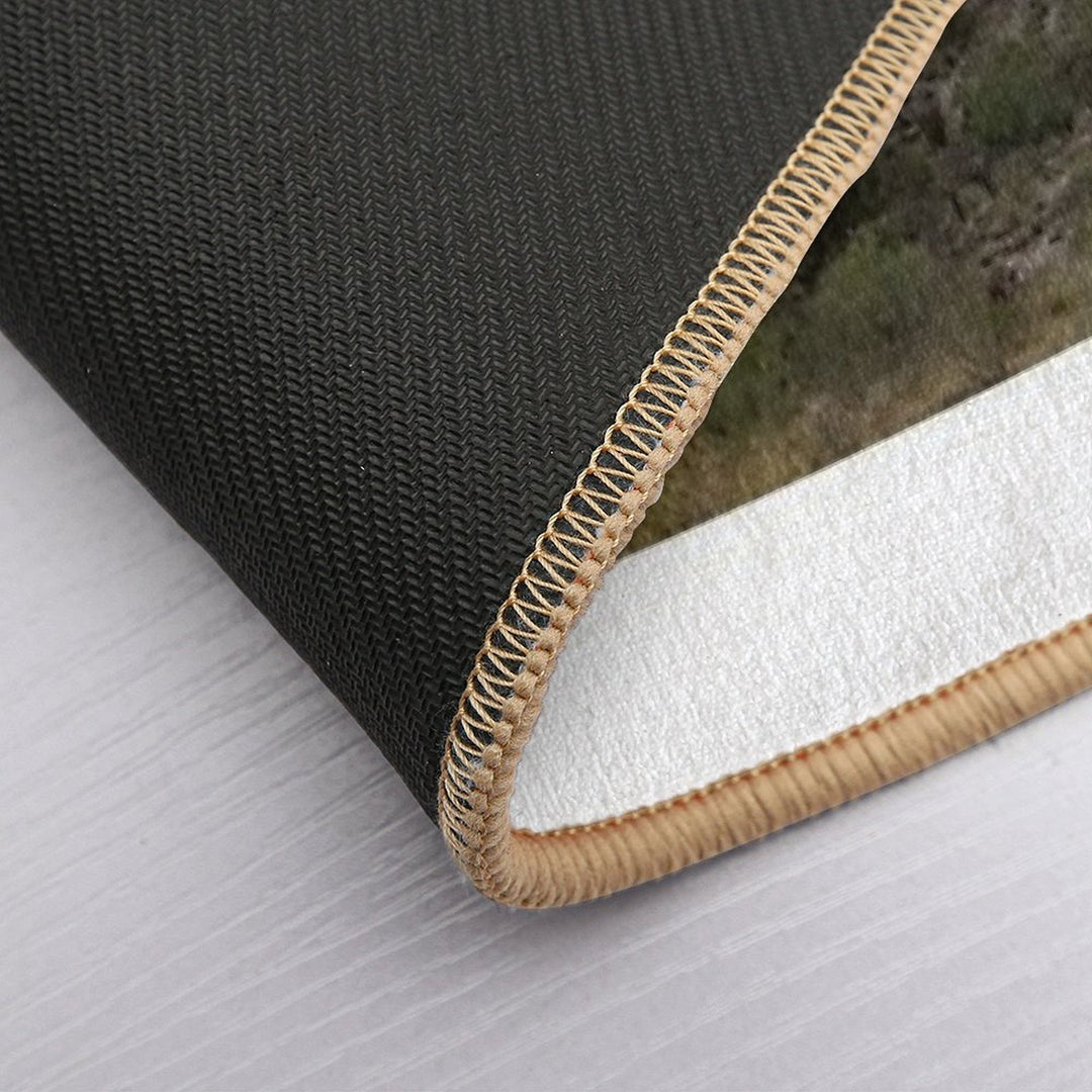 Sunset over Desert Mountain  Long-Lasting Bath Mat