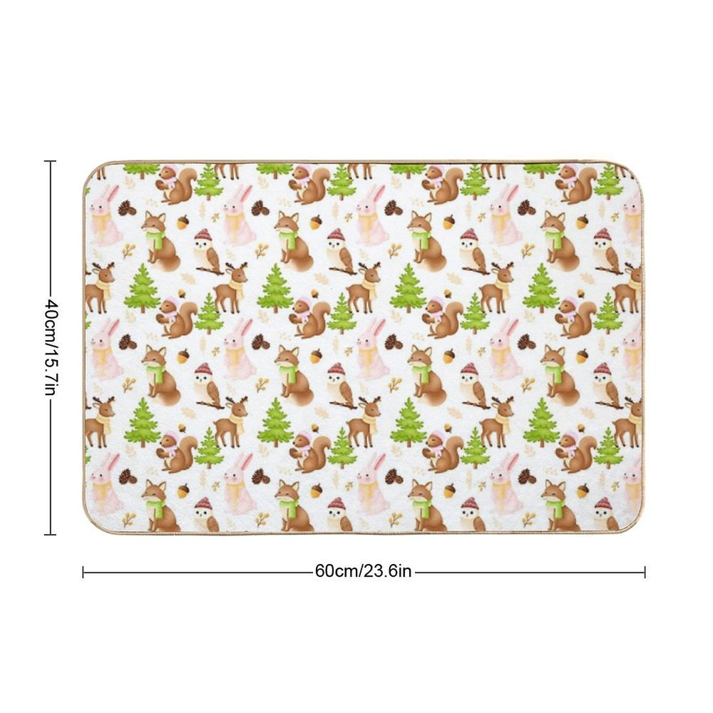 Winter  Fade-Resistant Bath Mat