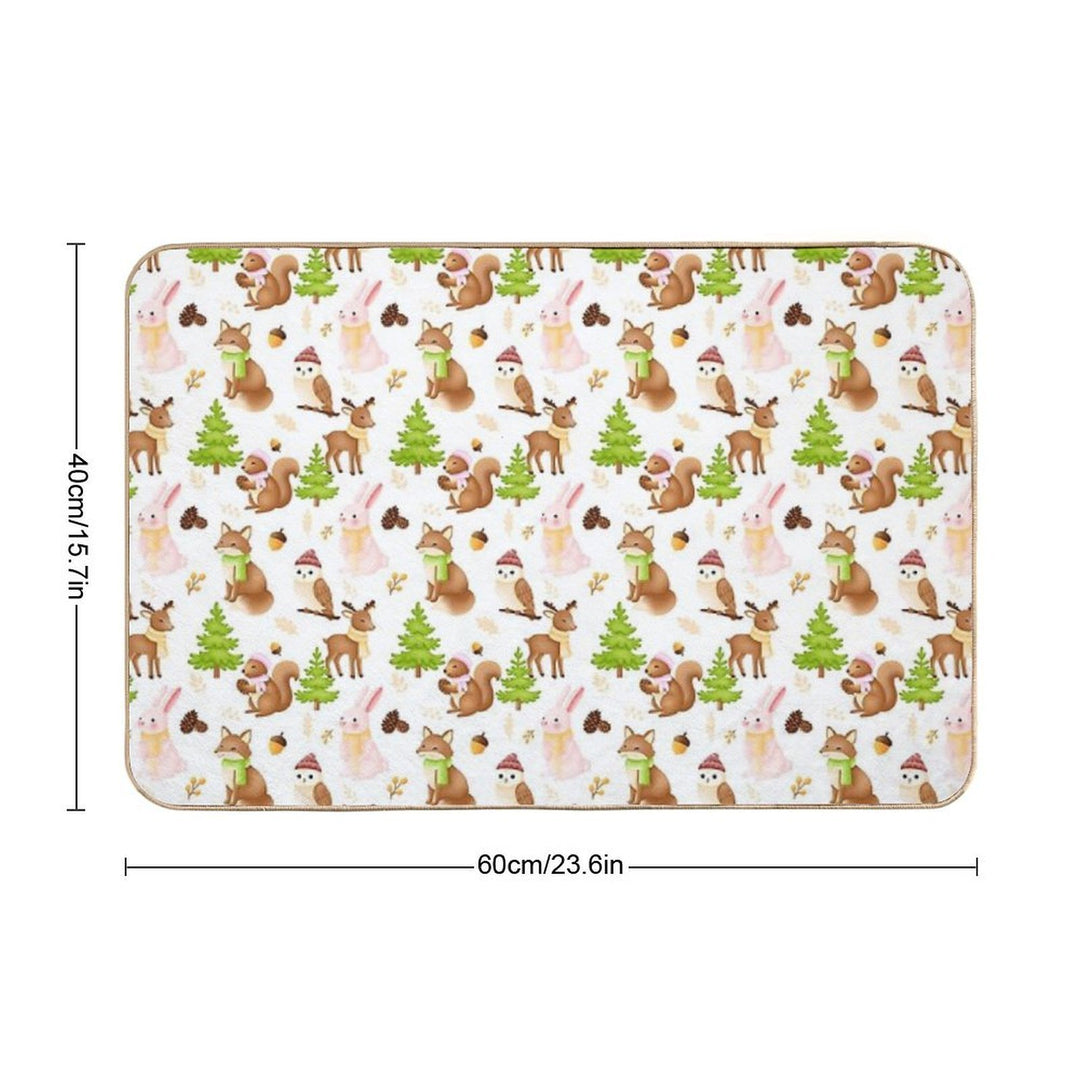 Winter  Fade-Resistant Bath Mat