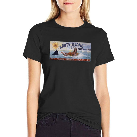 Welcome To Amity Island  Vintage-inspired T-Shirt