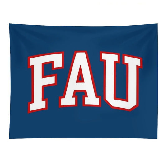 Fau - College Font Curved Tapestry