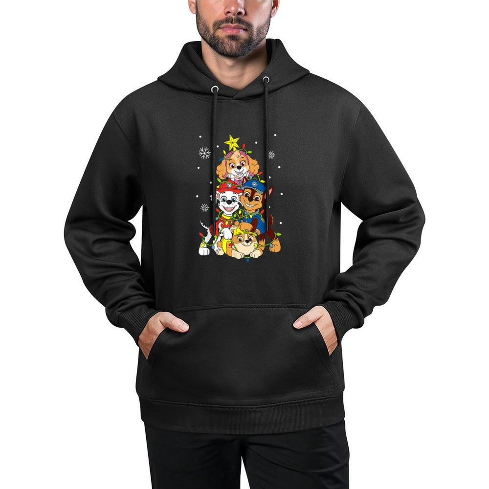 Paw Patrol Sky Chase Christmas Tree Unisex Design Hoodie