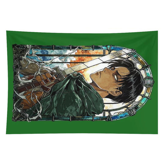 Scout Squad Leader Stained Glass Tapestry