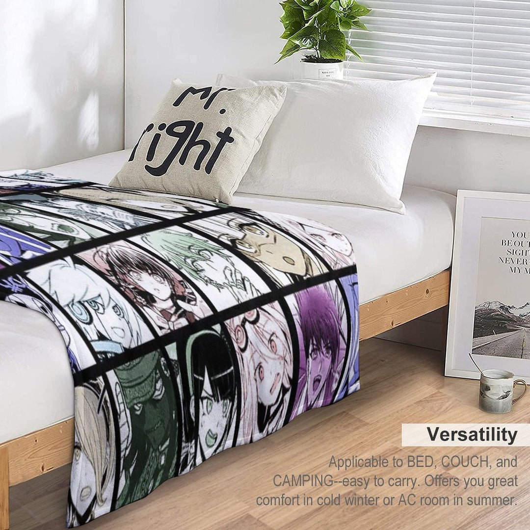 DRV3 Manga Collection (Colored) Plush Throw Blanket