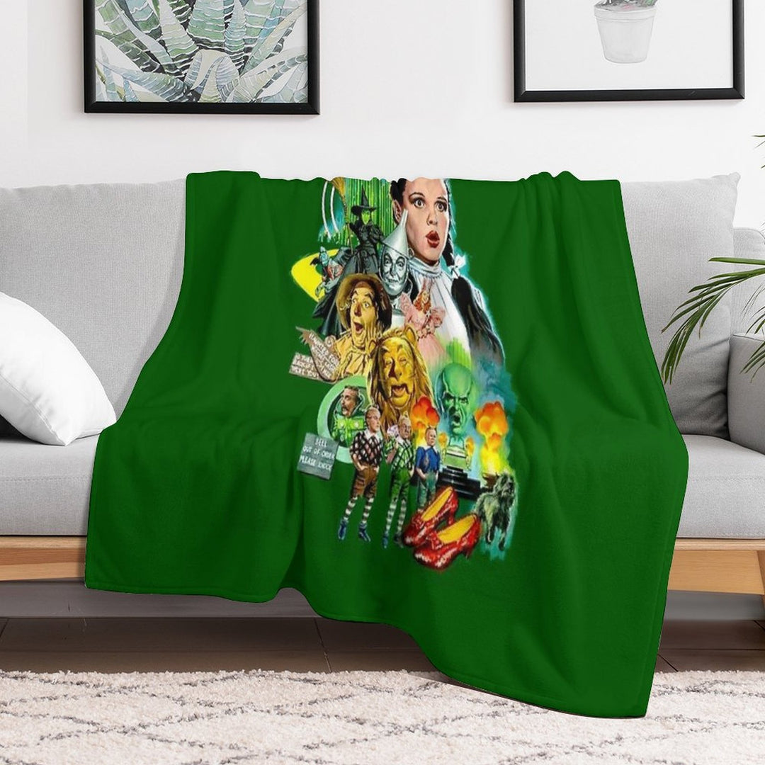 Wizard of OZ Vintage Art Print Premium Throw Blanket