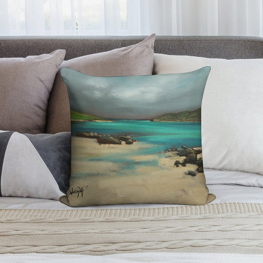 Vatersay And Barra Soft Shrink-Resistant Throw Pillow