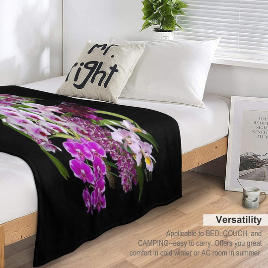 Orchids - Cool And Restful Colors! Versatility Throw Blanket