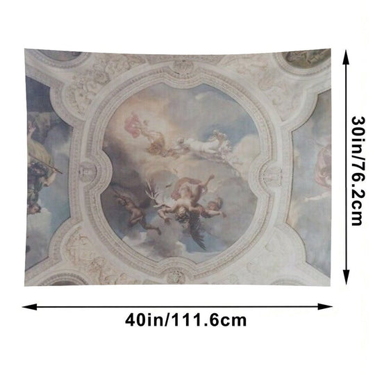 Light Academia Fresco Aesthetic Tapestry