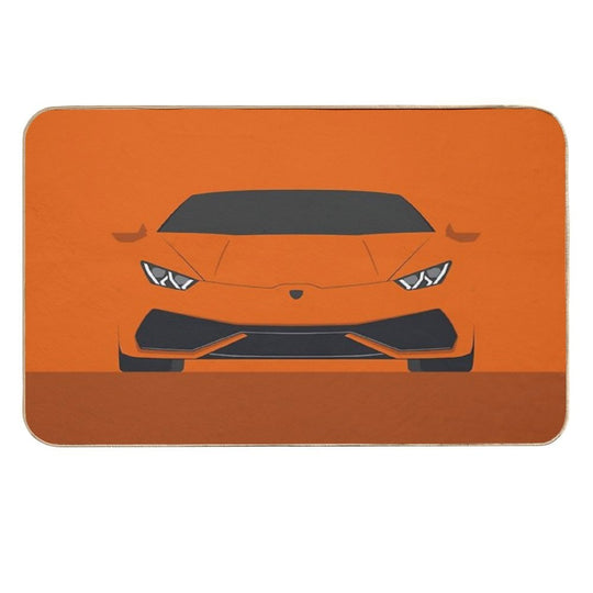 Huracan - Vector Drawing  Easy To Clean Bath Mat