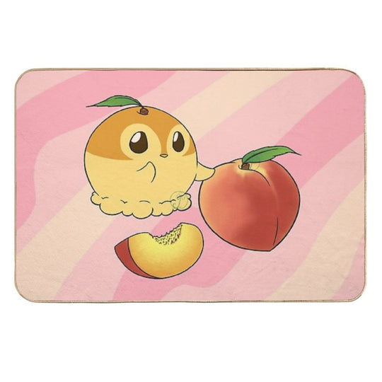 Penguinscoops - Peach  Long-Lasting Bath Mat