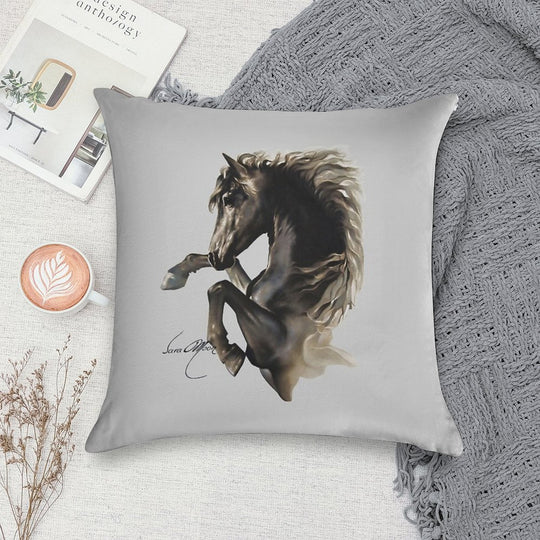 Black Fury (Cut-Out) Soft Ultra-Soft Texture Throw Pillow