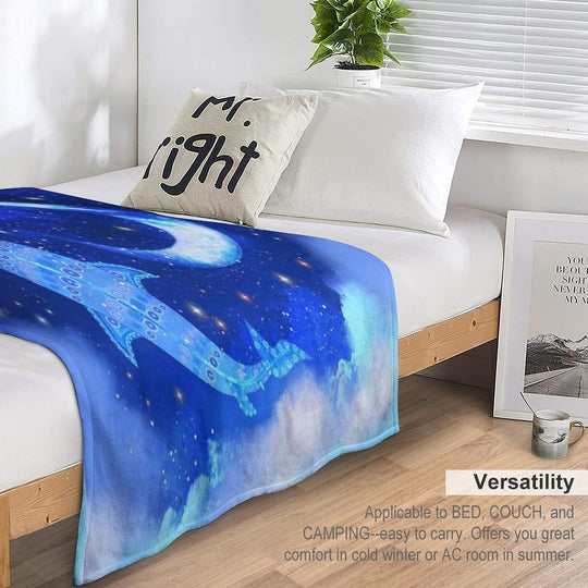 WHALE-SHARK GALAXY 313 Easy Care Throw Blanket