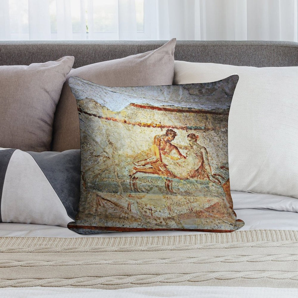 The Brothel Menu, Pompeii Soft Easy Maintenance Throw Pillow
