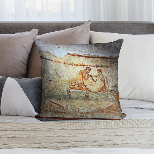 The Brothel Menu, Pompeii Soft Easy Maintenance Throw Pillow