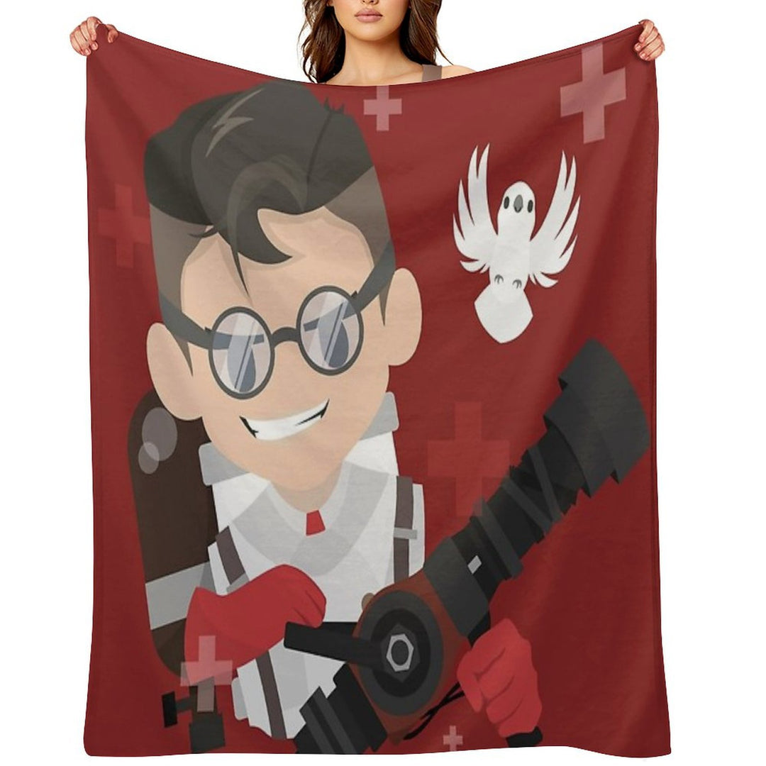 Team Fortress 2  The Medic Gift-ready Throw Blanket