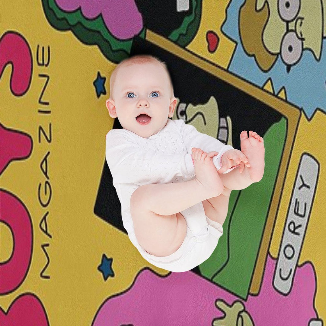 Non-Threatening Boys Magazine All-season Throw Blanket