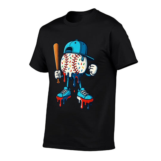 Baseball Lifestyle 101 Apparel Youth Baseball Drip Icecream  Lightweight T-Shirt