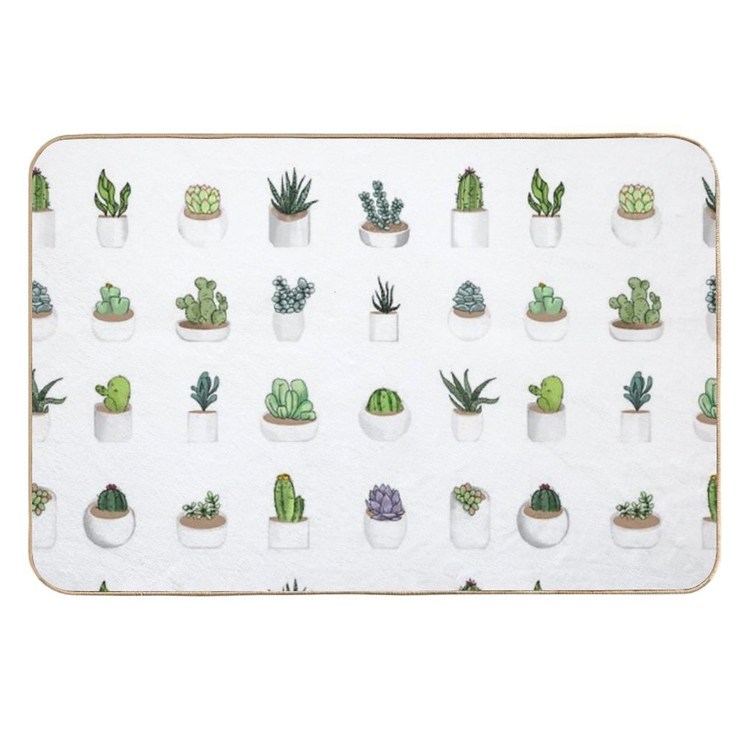 Succulents  Non-Slip Bath Mat