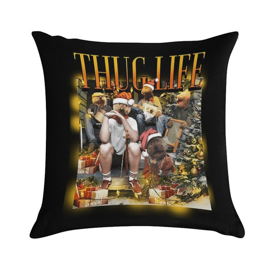 Em.met Otter'S Jugs Band Christmas Thugs Lifes Parody Soft Washable Throw Pillow