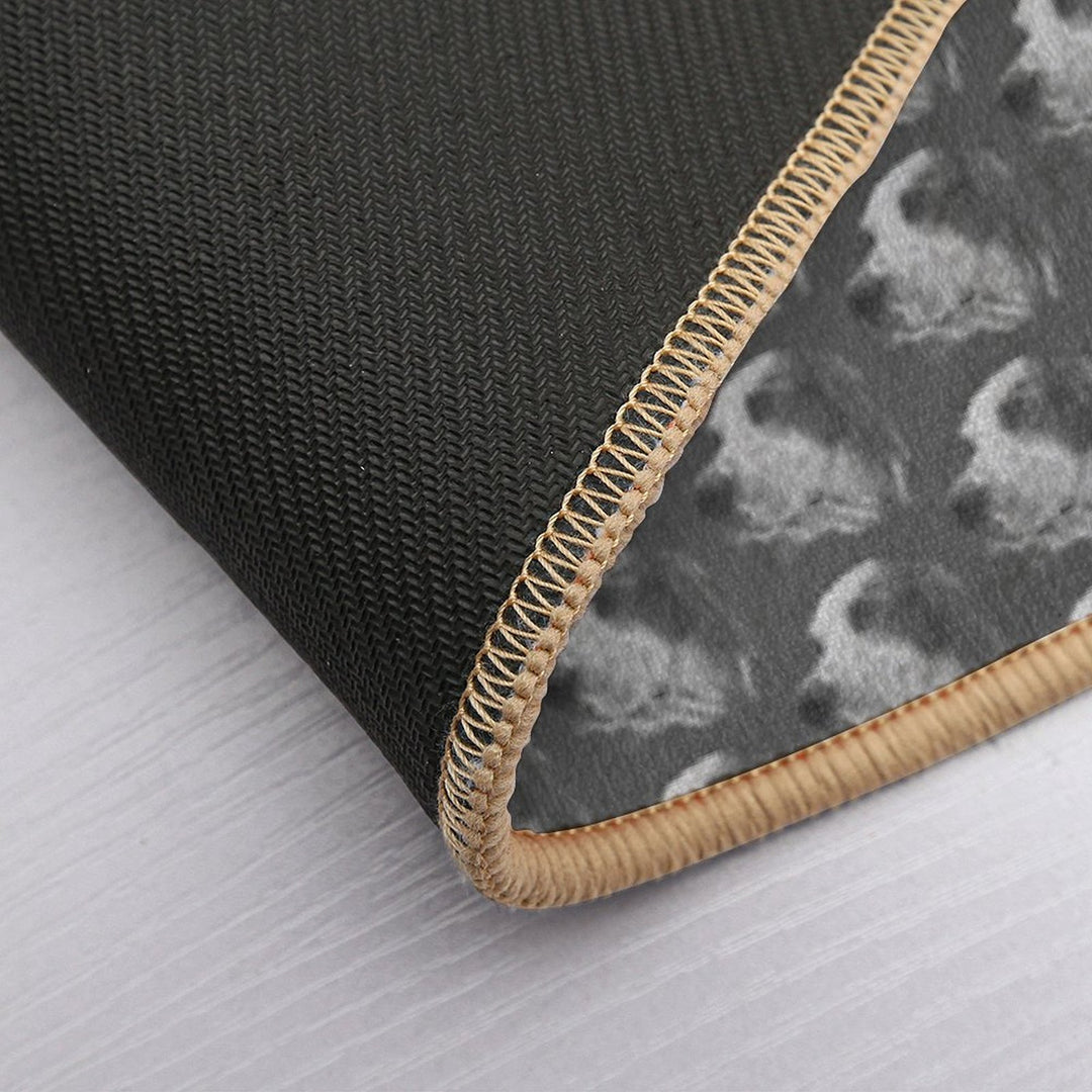 Monochrome Irish Red And White Setter  Stain-Proof Bath Mat