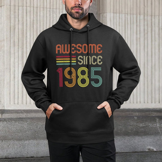 Awesome Since 1985 40th Birthday Retro Durable Construction Hoodie