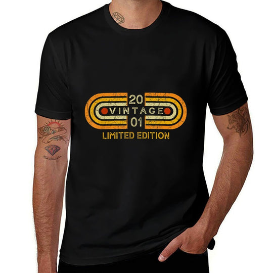 Limited Edition 2001 Vintage 21 Yr Old Graphic 21st Birthday  Odor-resistant T-Shirt